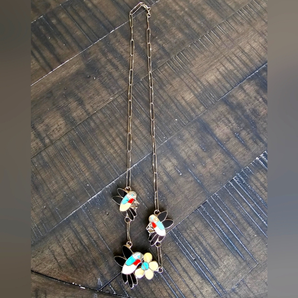 Sterling Silver Ella Gia Hummingbird Necklace